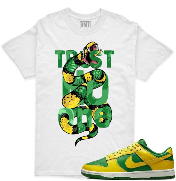 Dunk Low Reverse Brazil Unisex T-shirt, Trust No One Shirt Matching Dunk Low Reverse Brazil Jezsport.com