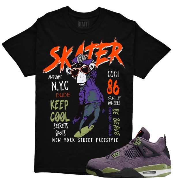 Jordan 4 Canyon Purple Matching Shirts, Skater Shirt Matching Canyon Purple 4s Jezsport.com