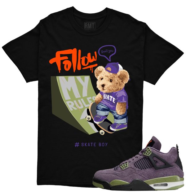 Jordan 4 Canyon Purple Matching Shirts, Skate Boy Shirt Matching Canyon Purple 4s Jezsport.com