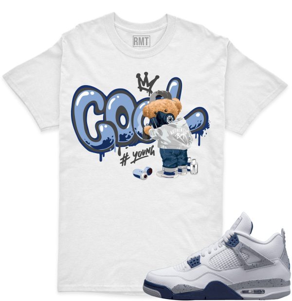 Midnight Navy 4s shirts, Cool Bear Shirt Matching Jordan 4 Midnight Navy Jezsport.com