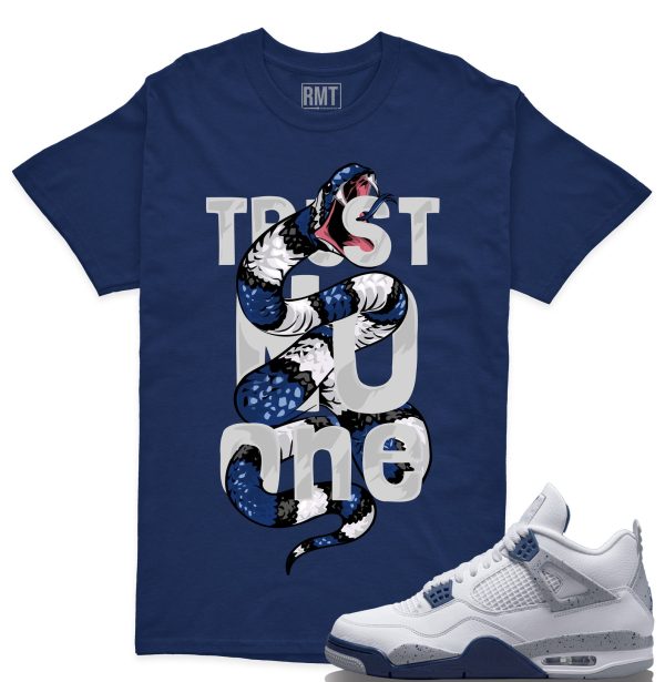 Midnight Navy 4s shirts, Trust No One Shirt Matching Jordan 4 Midnight Navy Jezsport.com