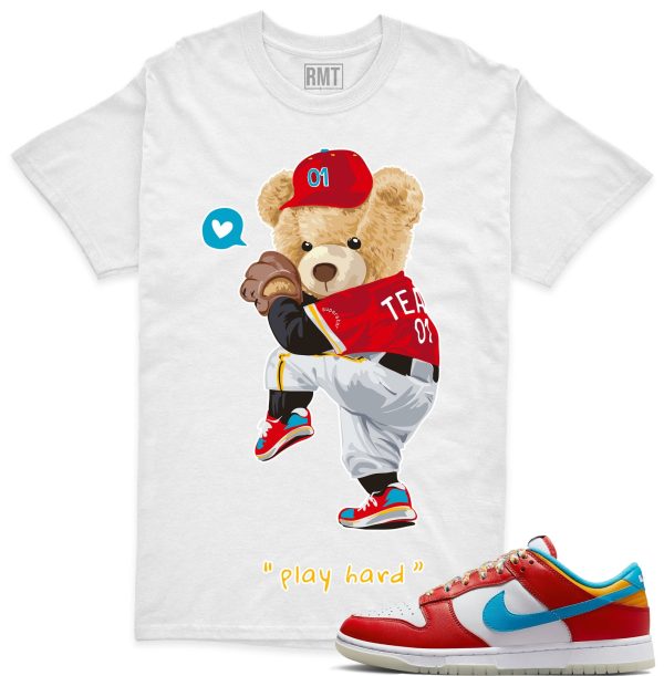 Fruity Pebbles Dunk Matching Shirts, Play Hard Matching Dunk Low QS LeBron James Fruity Pebbles Jezsport.com