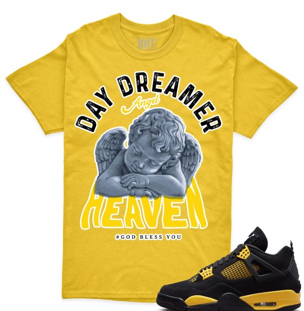 Thunder 4s Matching Shirt, Day Dreamer Shirt Matching Jordan 4 thunder yellow Jezsport.com