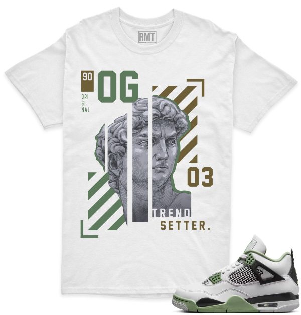 Seafoam 4s Matching Shirts, Trend Setter Shirt Matching Jordan 4 Seafoam Oil Green Jezsport.com