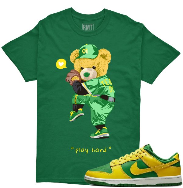 Dunk Low Reverse Brazil Unisex T-shirt, Play Hard Shirt Matching Dunk Low Reverse Brazil Jezsport.com