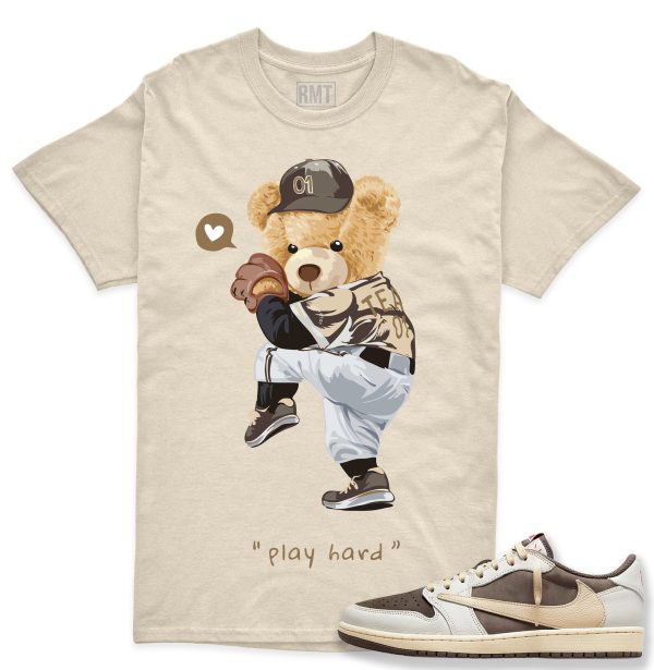 Travis Low Reverse Mocha 1s Matching Shirt "Play Hard" Jezsport.com