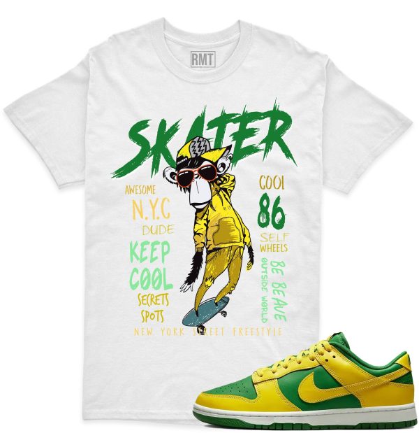 Dunk Low Reverse Brazil Unisex T-shirt, Skater Shirt Matching Dunk Low Reverse Brazil Jezsport.com