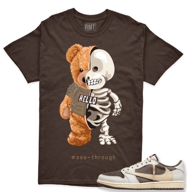 Travis Low Reverse Mocha 1s Matching Shirt "Bear skeleton" Jezsport.com