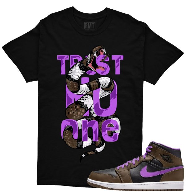 Jordan 1 Palomino Shirts - Trust No One Shirt Matching Jordan 1 Mid Palomino Wild Berry Jezsport.com