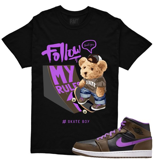 Jordan 1 Palomino Shirt - Skate Boy Shirt Matching Jordan 1 Mid Palomino Wild Berry Jezsport.com