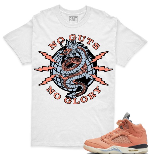 DJ Khaled 5s Matching Shirts, No Guts Shirt Matching Jordan 5 Crimson Bliss Jezsport.com