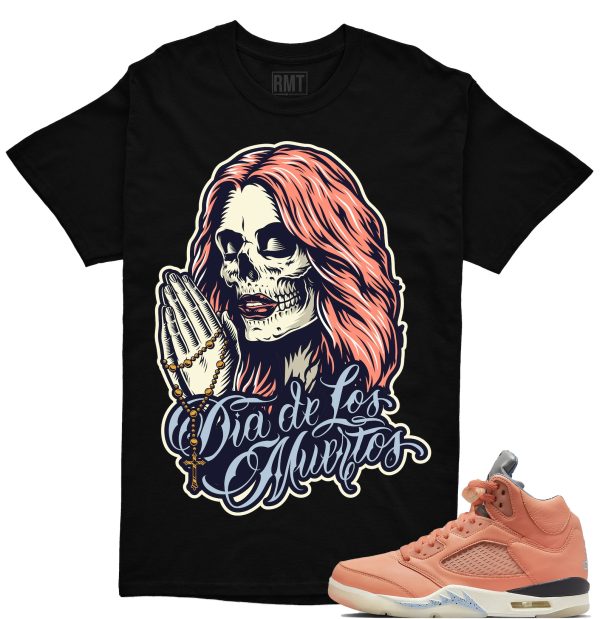 DJ Khaled 5s Matching Shirts, Day of the Dead Shirt Matching Jordan 5 Crimson Bliss Jezsport.com