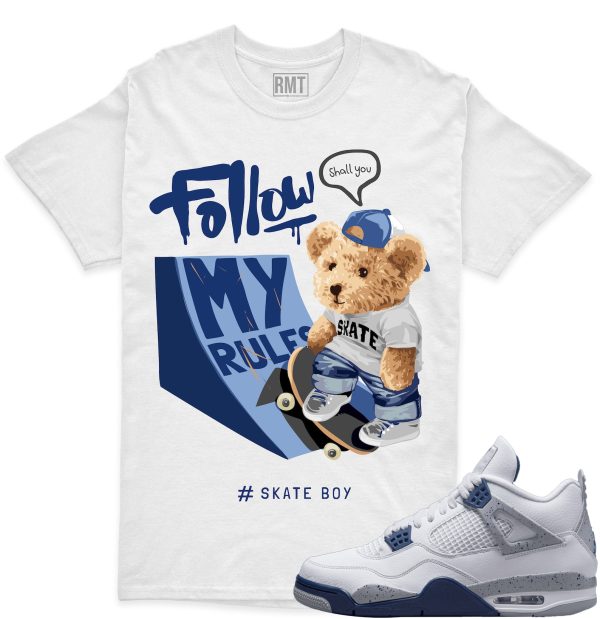 Midnight Navy 4s shirts, Skate Boy Shirt Matching Jordan 4 Midnight Navy Jezsport.com