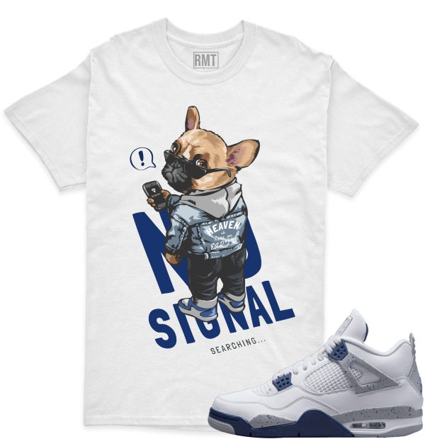 Midnight Navy 4s shirts, No Signal Shirt Matching Jordan 4 Midnight Navy Jezsport.com