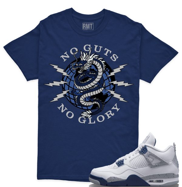 Midnight Navy 4s shirts, No Guts Shirt Matching Jordan 4 Midnight Navy Jezsport.com