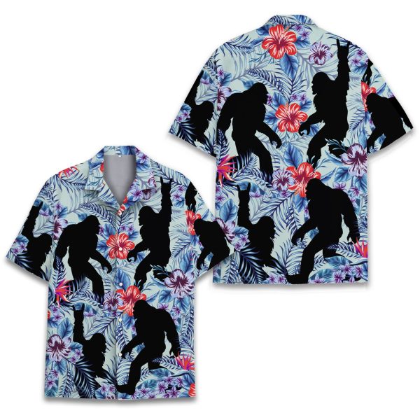 Tropical Bigfoot Hawaiian Shirt, Summer For Men and Women Jezsport.com