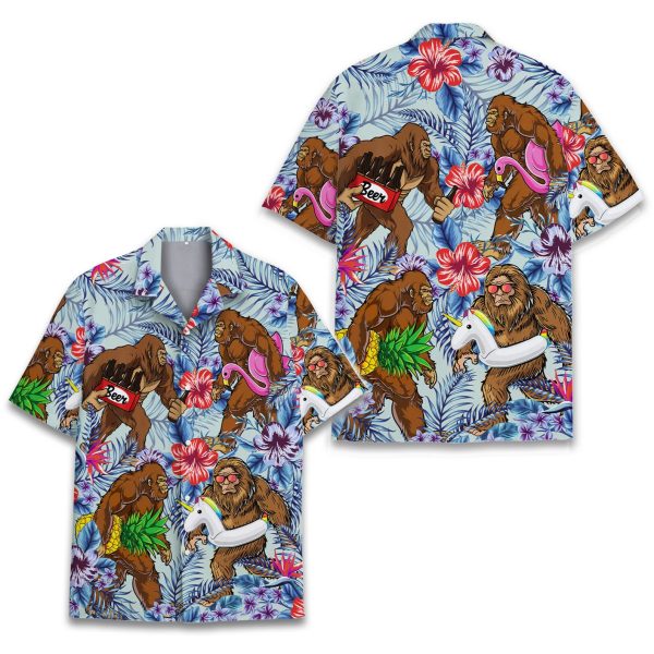 Tropical Bigfoot Hawaiian Shirt, Summer For Men and Women Jezsport.com