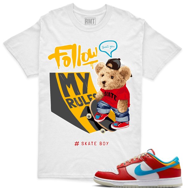 Fruity Pebbles Dunk Matching Shirts, Skate Boy Matching Dunk Low QS LeBron James Fruity Pebbles Jezsport.com