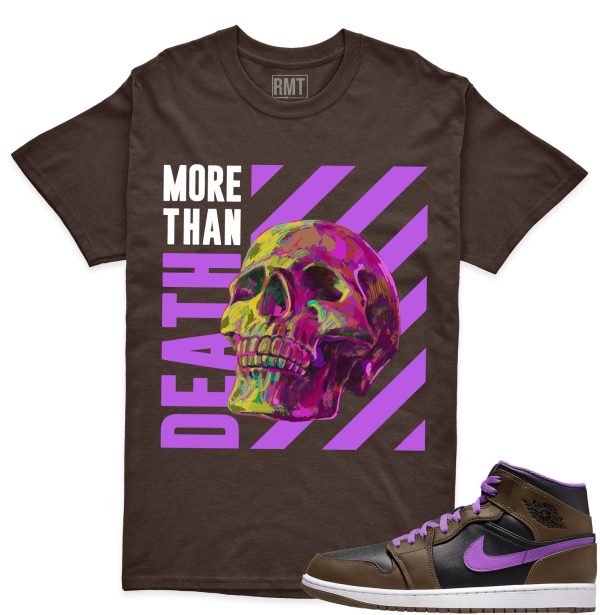 Jordan 1 Palomino Shirt, Skull Shirt Matching Jordan 1 Mid Palomino Wild Berry Jezsport.com