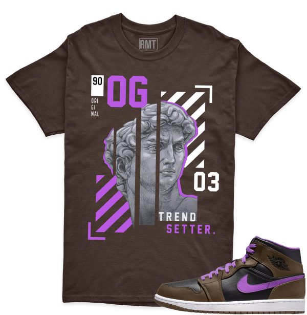 Jordan 1 Palomino Shirt, Trend Setter Shirt Matching Jordan 1 Mid Palomino Wild Berry Jezsport.com