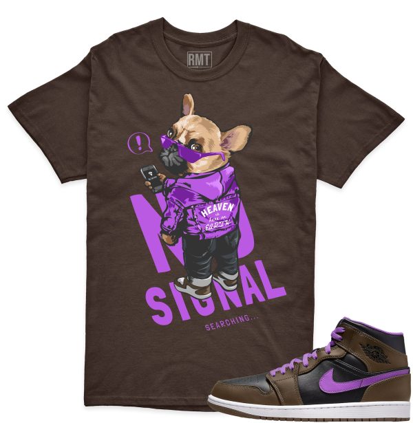 Jordan 1 Palomino Shirt, No Signal Shirt Matching Jordan 1 Mid Palomino Wild Berry Jezsport.com