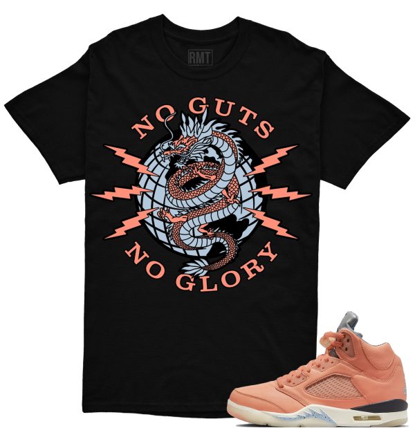 DJ Khaled 5s Matching Shirts, No Guts Shirt Matching Jordan 5 Crimson Bliss Jezsport.com