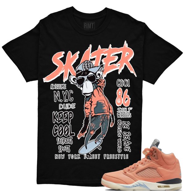 DJ Khaled 5s Matching Shirts, Skater Shirt Matching Jordan 5 Crimson Bliss Jezsport.com