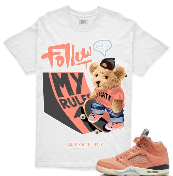 DJ Khaled 5s Matching Shirts, Skate Boy Shirt Matching Jordan 5 Crimson Bliss Jezsport.com