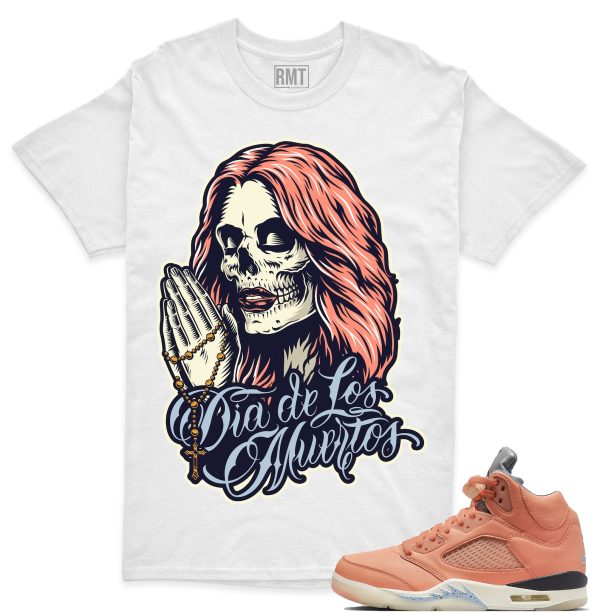 DJ Khaled 5s Matching Shirts, Day of the Dead Shirt Matching Jordan 5 Crimson Bliss Jezsport.com