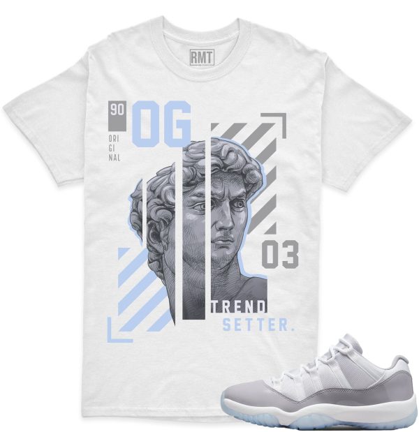 Jordan 11 Low Cement Grey Unisex T-Shirt, Trend Setter Shirt Matching Cement Grey 11s Jezsport.com