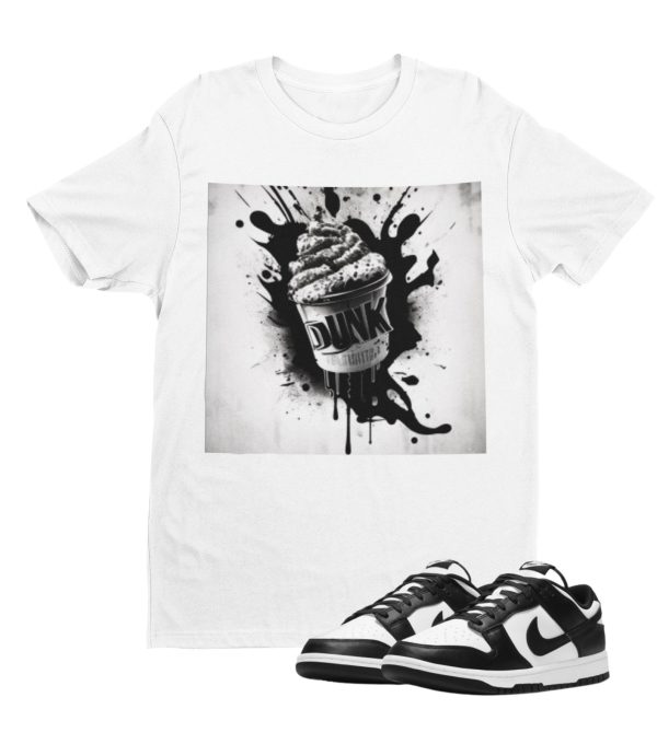 Dunk Ice Cream Graphic T-shirt High/Low Panda Shoe Release Matching Jezsport.com