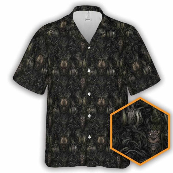 Lost Forest Cthulhu Button-Up Hawaiian Shirt, Summer Shirt For Men and Women Jezsport.com