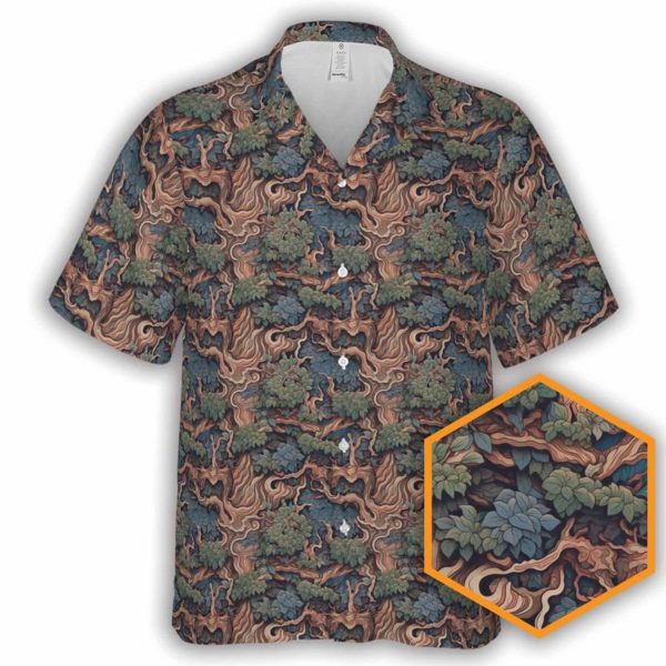 Japanese Forest Nature Button-Up Hawaiian Shirt, Summer Shirt For Men and Women Jezsport.com