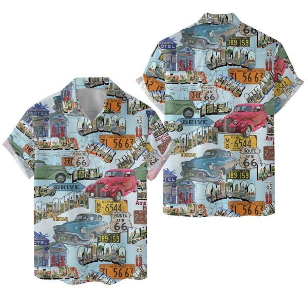 Vintage Muscle Car Hawaiian Shirt, Summer For Men and Women Jezsport.com