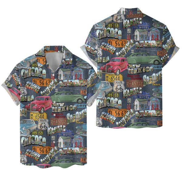 Vintage Muscle Car Hawaiian Shirt, Summer For Men and Women Jezsport.com