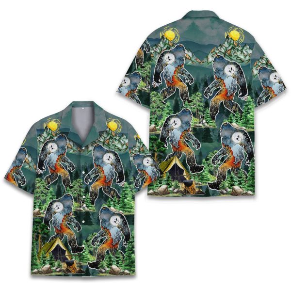 Bigfoot Forest Hawaiian Shirt, Summer For Men and Women Jezsport.com