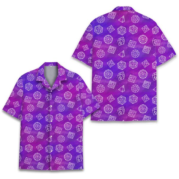 Pink Blue Dice Hawaiian Shirt, Summer Shirt For Men and Women Jezsport.com