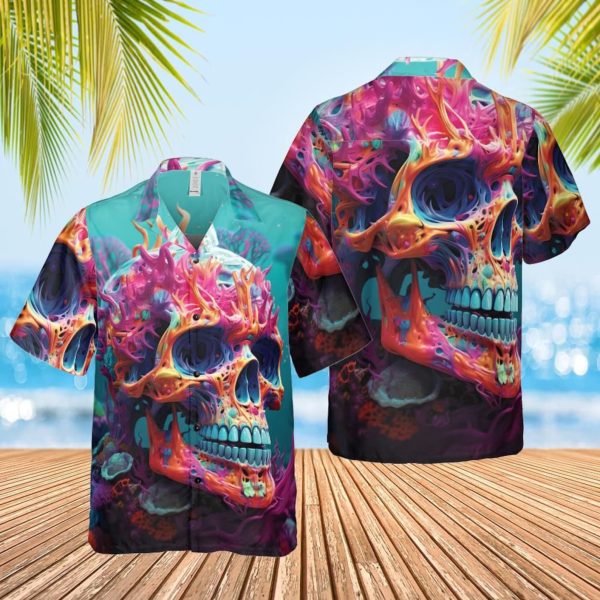 Reef Skull Hawaiian Shirt, Summer For Men and Women Jezsport.com