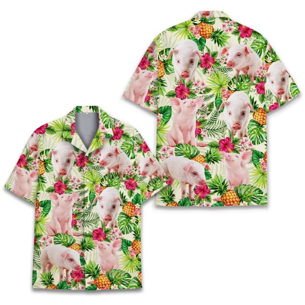 Tropical Pig Hawaiian Shirt, Summer For Men and Women Jezsport.com