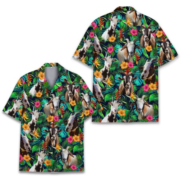 Tropical Goat Hawaiian Shirt, Summer Shirt For Men and Women Jezsport.com