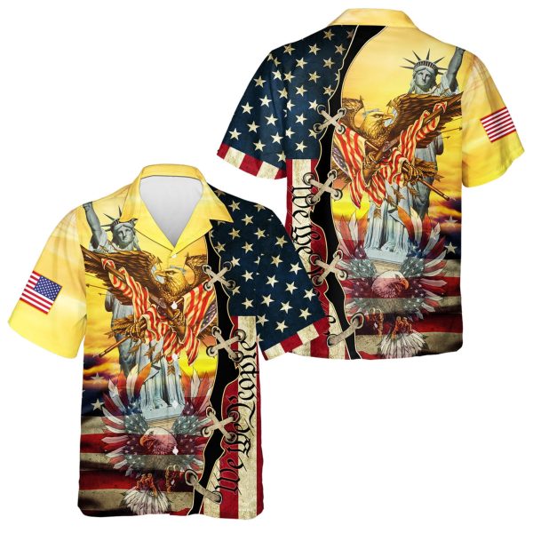 We The People American Eagle Flag Hawaiian Shirt, Summer For Men and Women Jezsport.com