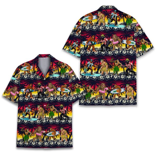 Tropical Bigfoot Hawaiian Shirt, Summer For Men and Women Jezsport.com