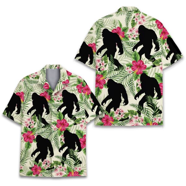 Tropical Bigfoot Hawaiian Shirt, Summer For Men and Women Jezsport.com