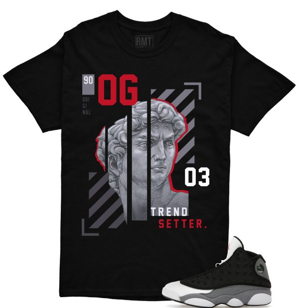 Jordan 13 Black Flint Matching Shirts, Trend Setter Matching Black Flint 13s Jezsport.com