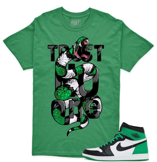 Jordan 1 High OG Lucky Green Shirt,Trust No One Tee Matching Lucky Green 1s Jezsport.com