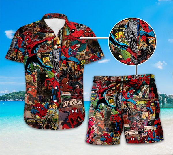 Spider-man Hawaii Shirt, Avengers Superhero Tropical Hawaiian Shirt, Summer For Men and Women Jezsport.com