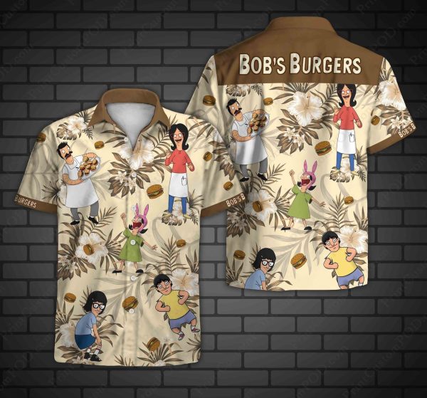 Bob Burger Hawaii Shirt, Bob Burger Tropical Hawaiian Shirt, Summer For Men and Women Jezsport.com