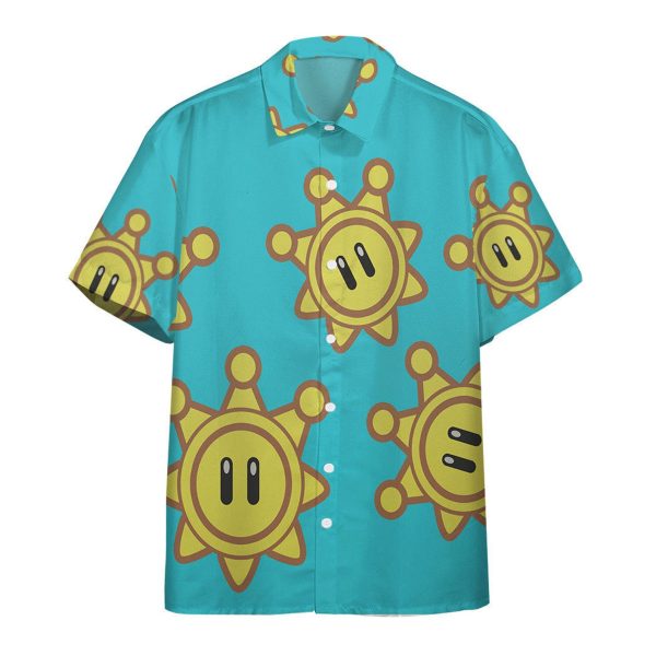 Star Super Mario Hawaii Shirt, Wario Super Mario Halloween Cosplay Tropical Hawaiian Shirt, Summer For Men and Women Jezsport.com