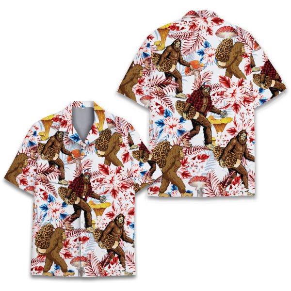 Bigfoot Mushroom Hawaiian Shirt, Summer For Men and Women Jezsport.com