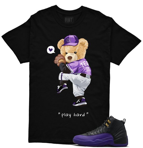 Field Purple 12s Matching shirts, Play Hard Shirt Matching Jordan 12 Field Purple Jezsport.com